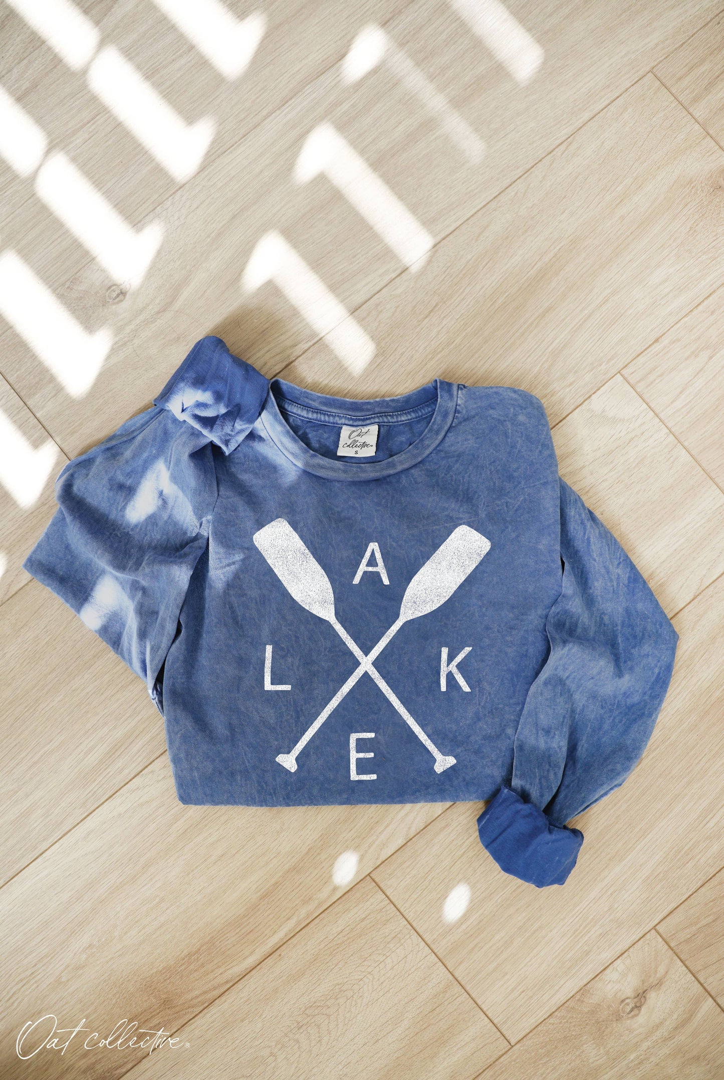 LAKE Mineral Washed Long Sleeve Graphic  : CREAM / L