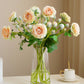 18" Real Touch Ranunculus: Coral