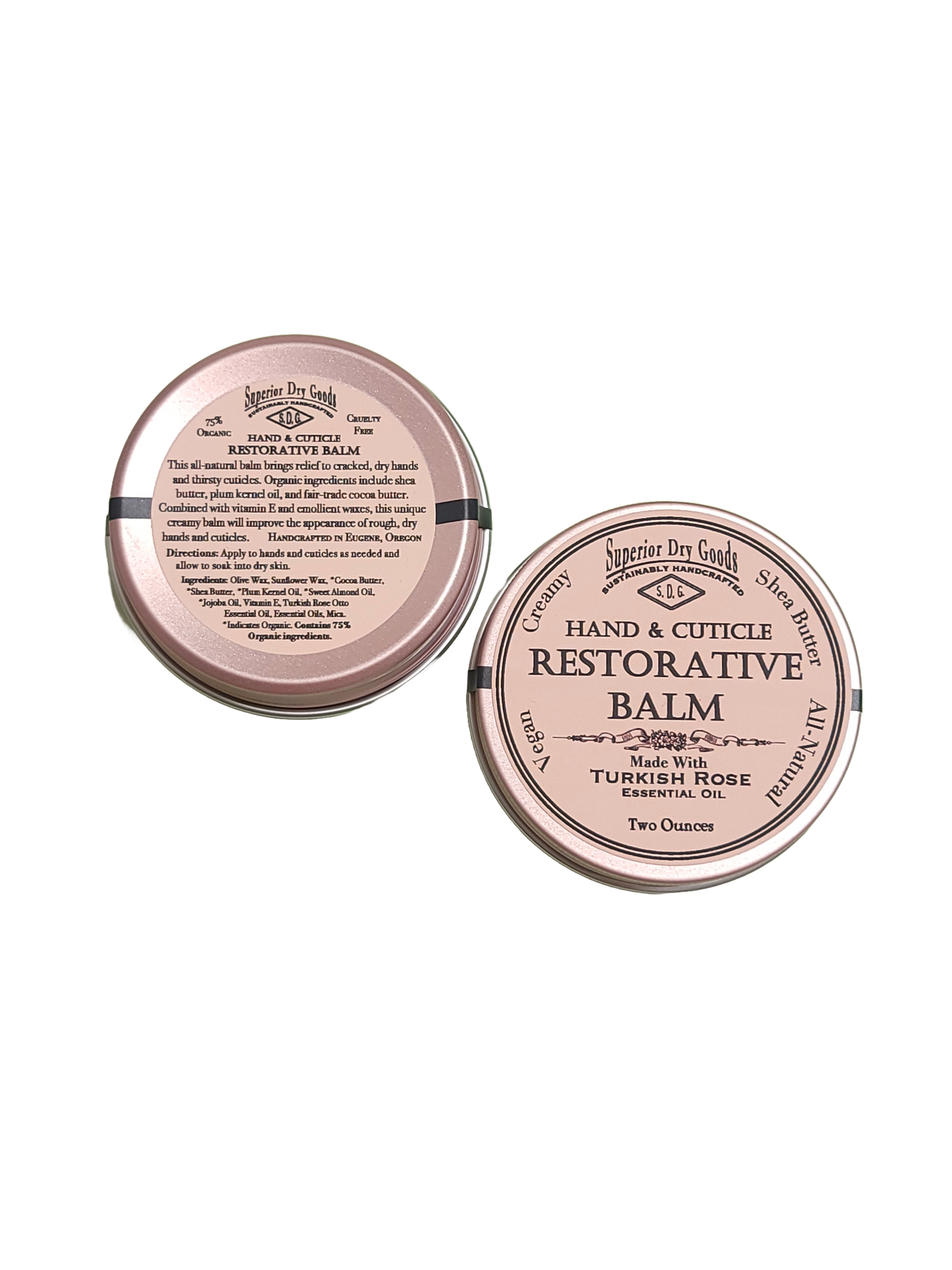 Hand & Cuticle Restorative Balm | Turkish Rose | All Natural