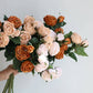 28.75"Real Touch Cabbage Rose: Pale Blush