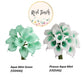 Pack of 10-real touch calla lily green color palette: Picasso Clover Green