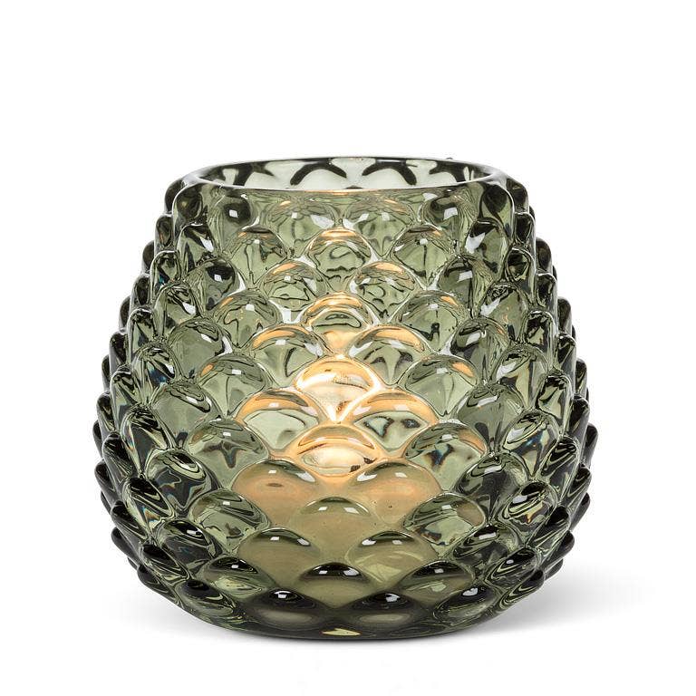 Medium Pinecone Tealight: Green