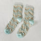 Rufia - Retro Embossed Women's Socks: 1 / One Size