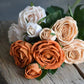 28.75"Real Touch Cabbage Rose: Pale Blush