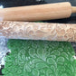 Floral Swirl Embossed Rolling Pin – Baking & Crafting