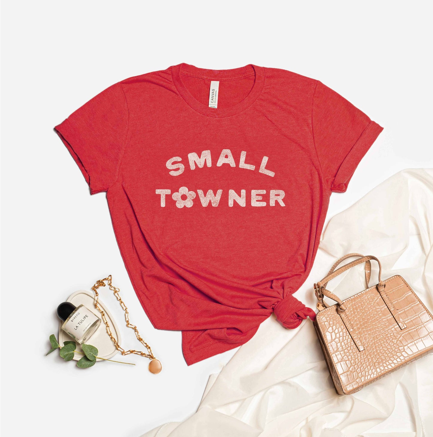 SMALL TOWNER Graphic T-Shirt: HEATHER MAUVE / L