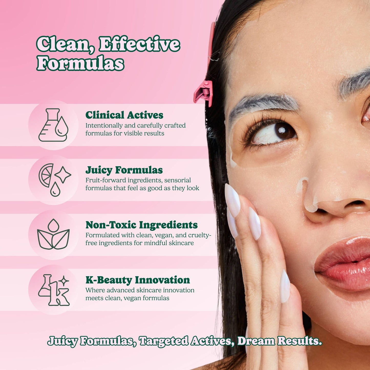 Green Reset Anti Aging Raw Juice Sheet Mask: With Peg Hole