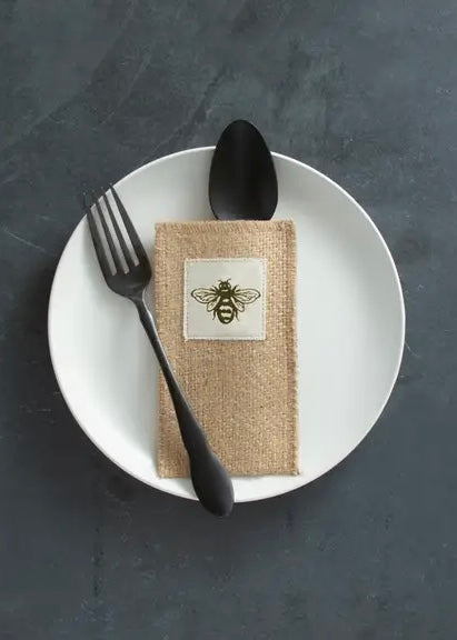 Bee Patch Silverware Pouch - Set of 8