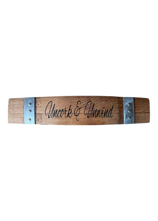 Uncork & Unwind - Horizontal Sign