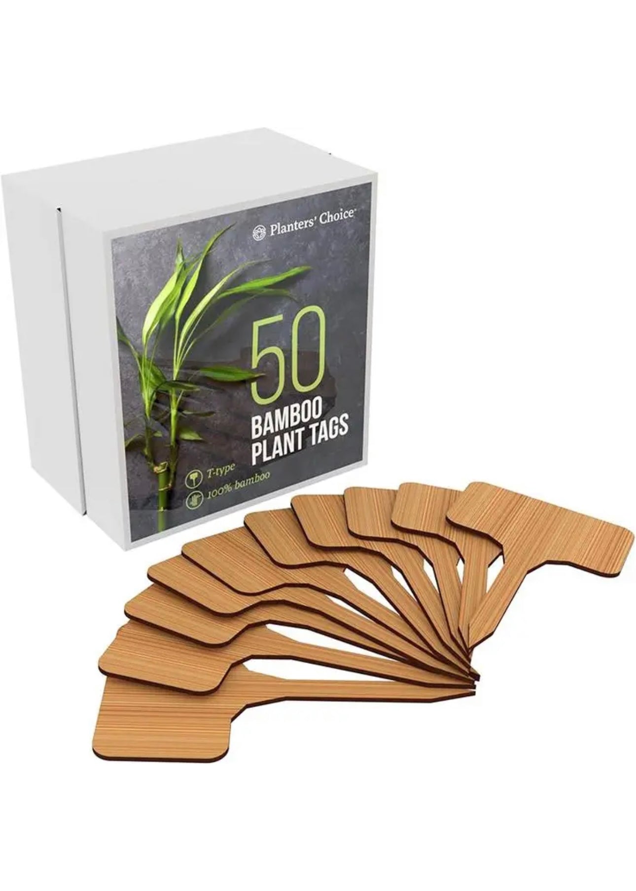 50 Bamboo Plant Labels