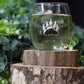 Bear paw wine glass
