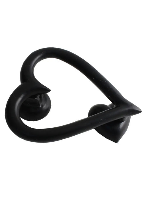 Heart Door Knockers - Black