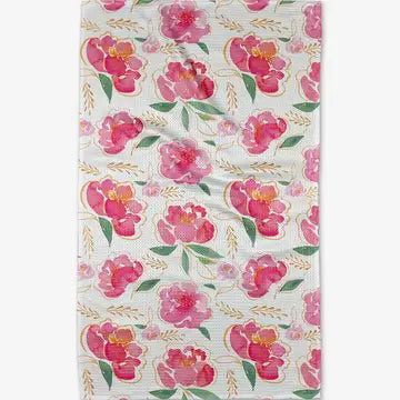 Tea Towel  - Pink Peony