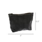 Velvet Zipper Pouch - Dark Grey