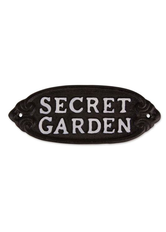 Secret Garden Cast Iron Sign