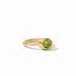 Jewel Stack Gold Ring Iridescent Jade Green - Size 8